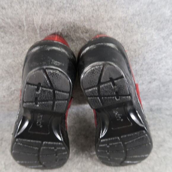 Comfort Clog Shoes Womens 6 Bolo Slip On Red Patent Casual Work Comfort Walking - Picture 12 of 16